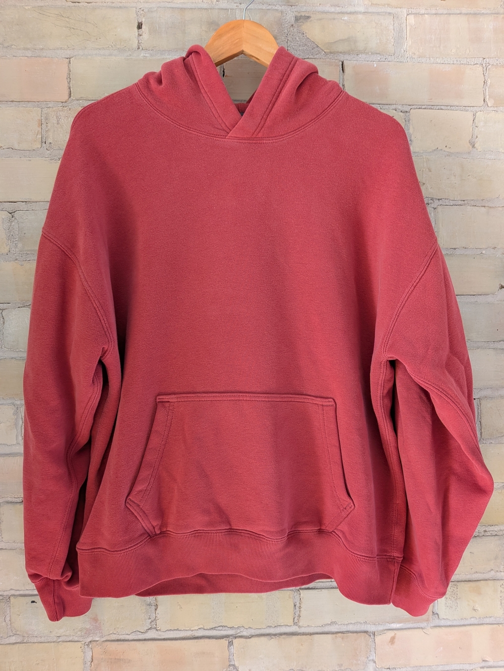 Abercrombie & Fitch Red Soft Hoodie